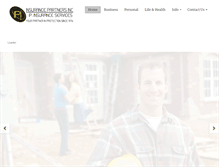 Tablet Screenshot of insurancepartners.com